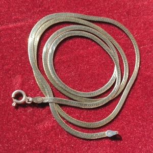 23-Inch Sterling Silver Herringbone Chain